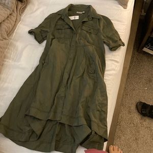 Holding Horses from Anthropology Green Army Dress 0